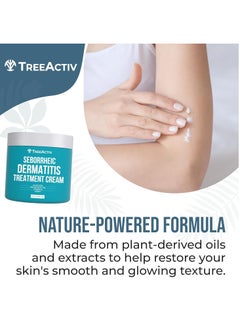 TreeActiv TreeActiv Seborrheic Dermatitis Cream, 8oz, Psoriasis Cream for Face and Body, Hydrating Seborrheic Dermatitis Treatment, Eczema Psoriasis Cream for Scalp, Dry Skin Lotion and Body Cream, 500+ Uses  - Image 4