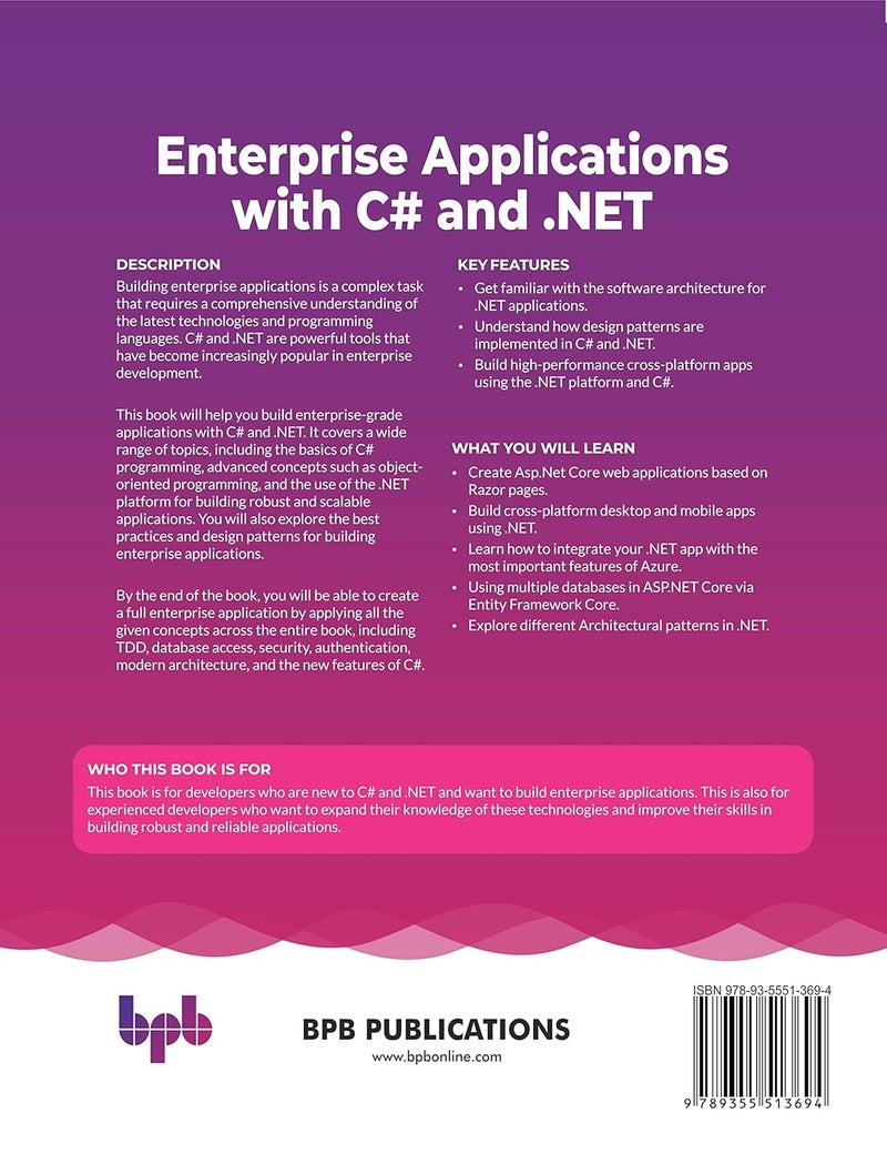 Enterprise Applications with C# and .NET - Image 2