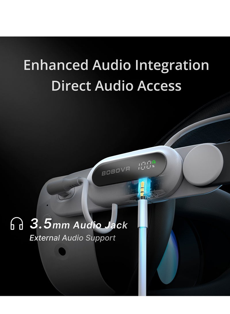 Bobovr BOBOVR E3 Pro Battery Strap Compatible with Meta Quest 3 and 3S  - Image 4