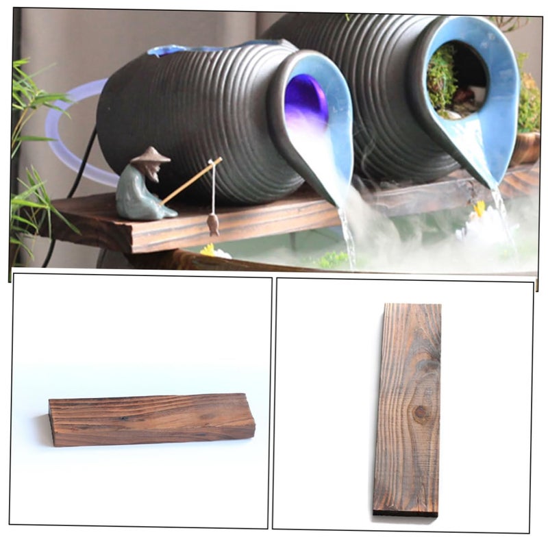 Natural Wood Block Aquarium Ornament for Small Fish Tanks Reptile Decor Waterfall Feature - Image 4
