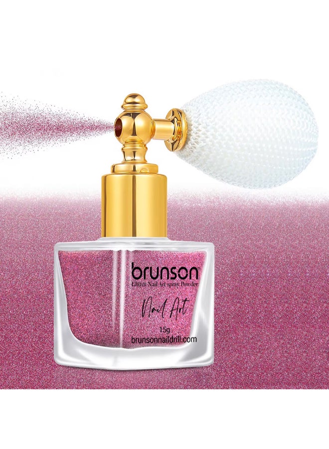 brunson بخاخ مسحوق الهايلايتر اللامع 15 جرام لفن الأظافر - Image 2