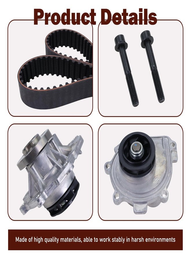 Xiaoyudou Engine Timing Belt Kit with Water Pump Compatible with 2009-2018 Chevrolet Sonic Aveo Aveo5 Cruze Limited, 2009-2010 Pontiac G3 Wave, 2008-2009 Saturn Astra, 2009 Suzuki Swift+ 1.6L 1.8L - Image 4