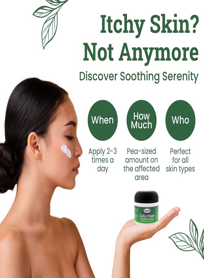 Ovante 3% Sulfur Cream with Tea Trea Oil for Sensitive, Dry & Mature Skin - 2.0 oz - Image 4