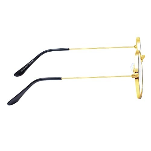 Peter Jones Round Black/Silver Metal Unisex Computer Glasses with Anti Glare Lenses (TK005BS) - Image 5