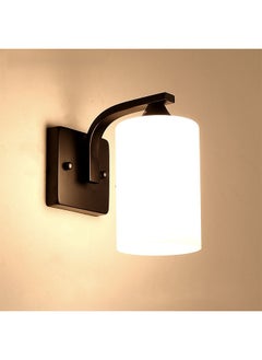 OULIYO Metal Wall Lamp Glass Single Head Wall Lamp Bedside Lamp Bedroom Simple Wall Lamp Suitable for Bedroom Bedside Living Room Corridor Staircase Wall Lamp Three Colors Adjustable  - Image 2