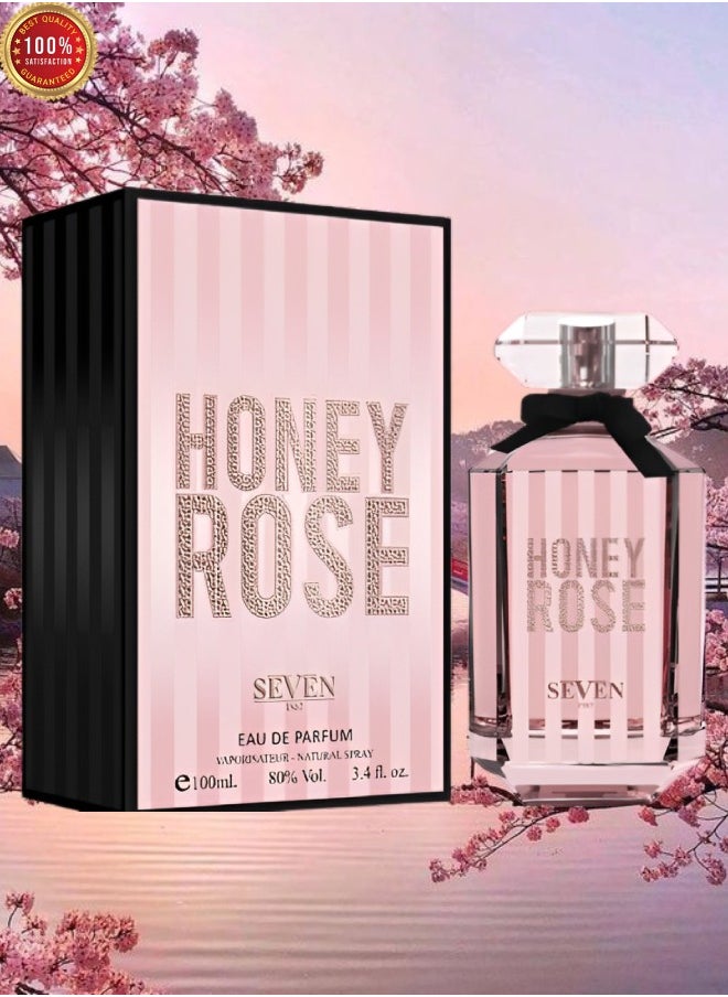 Seven 5 Pieces Honey Rose Perfume 100ml EDP  - Image 2