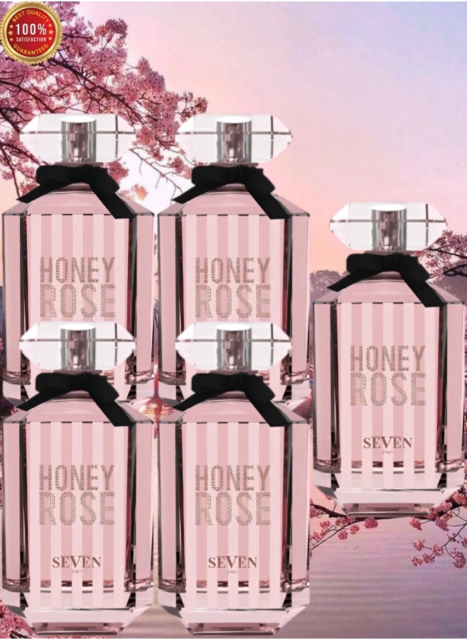 Seven 5 Pieces Honey Rose Perfume 100ml EDP  - Image 1