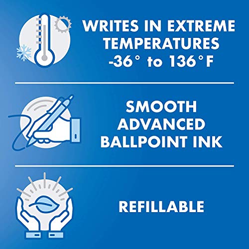 PILOT Acroball PureWhite Advanced Ink Refillable & Retractable Ball Point Pens with Assorted Accents, Fine Point, Black Ink, 14-Pack (14691) - Image 5