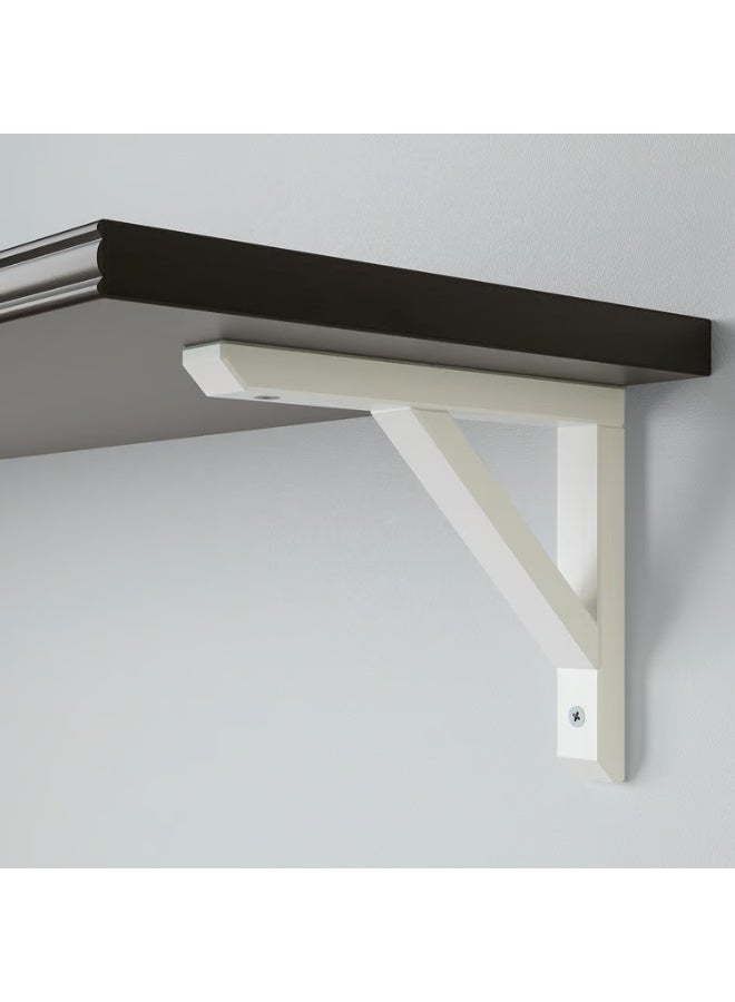 IKEA (IKEA) رف حائط بني-أسود/أبيض من خشب الأسبن المصبوغ، 120×30 سم - Image 4