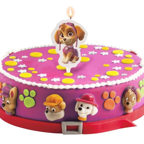 Dekora - 2D Skye Paw Patrol Candle, Pink, 8 x 8 x 12 cm, 346171 - Image 4