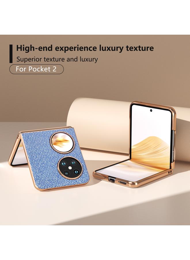 S-TOP Case For Huawei Pocket 2 Nano Plating Diamond Texture Phone Case - Image 2