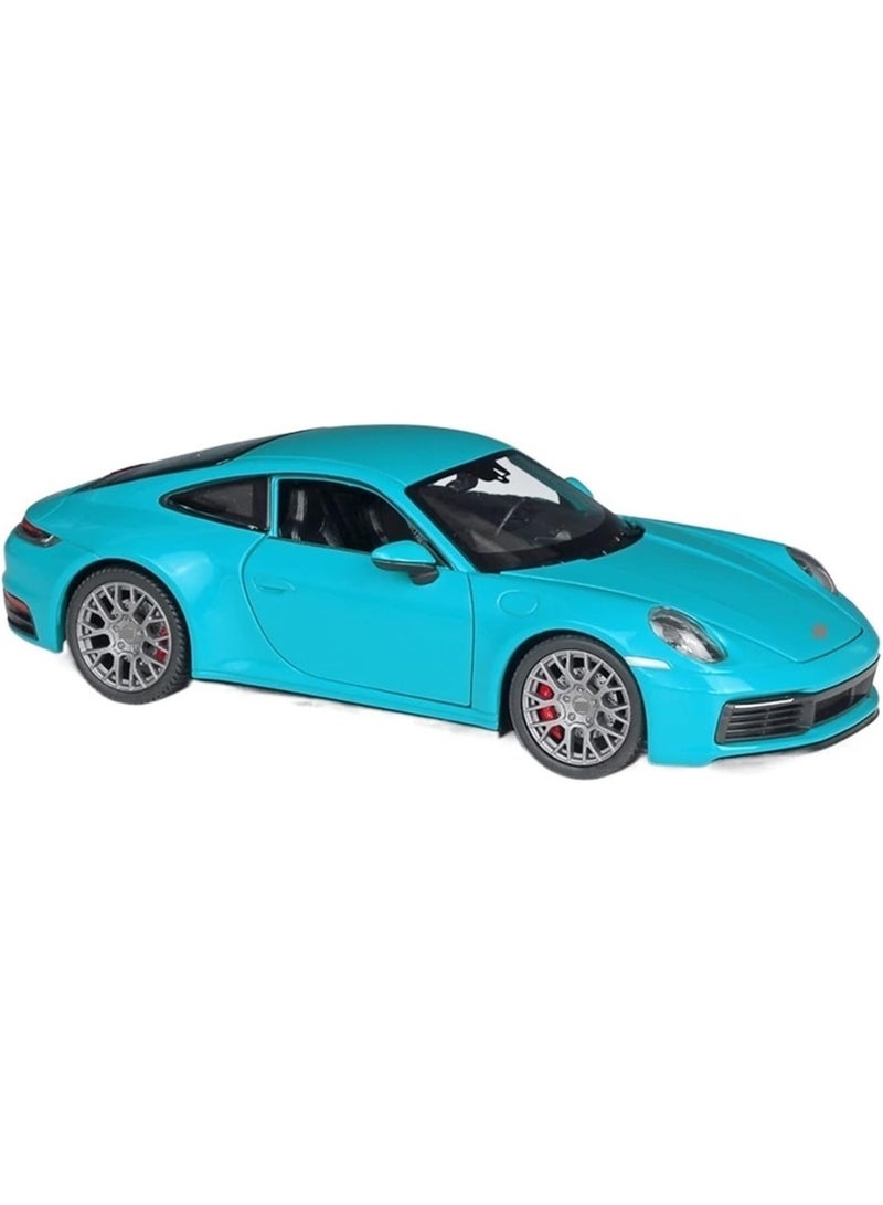 الأزرق بورش 911 كاريرا 4s سيارة رياضية سبيكة لعبة سيارة مجموعة الحلي هدية للأطفال - Image 1