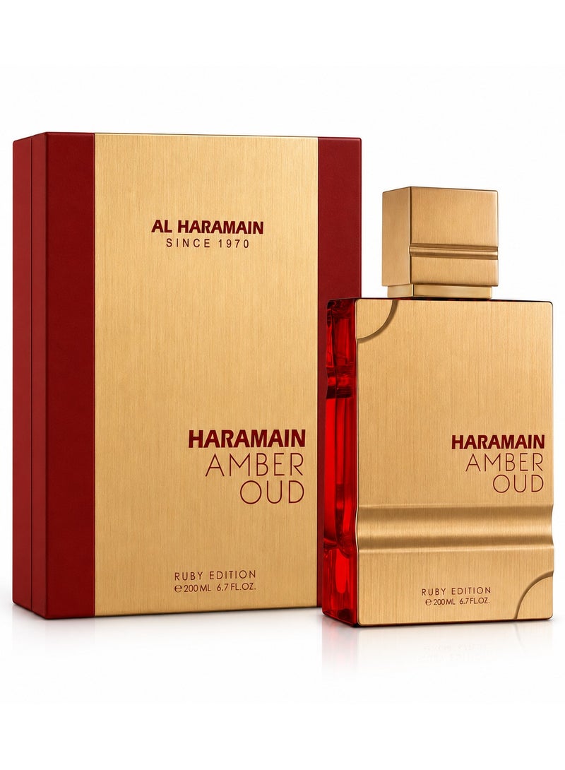 الحرمين عطر عنبر عود روبي إيديشن أو دي بارفان 200 مل - Image 2