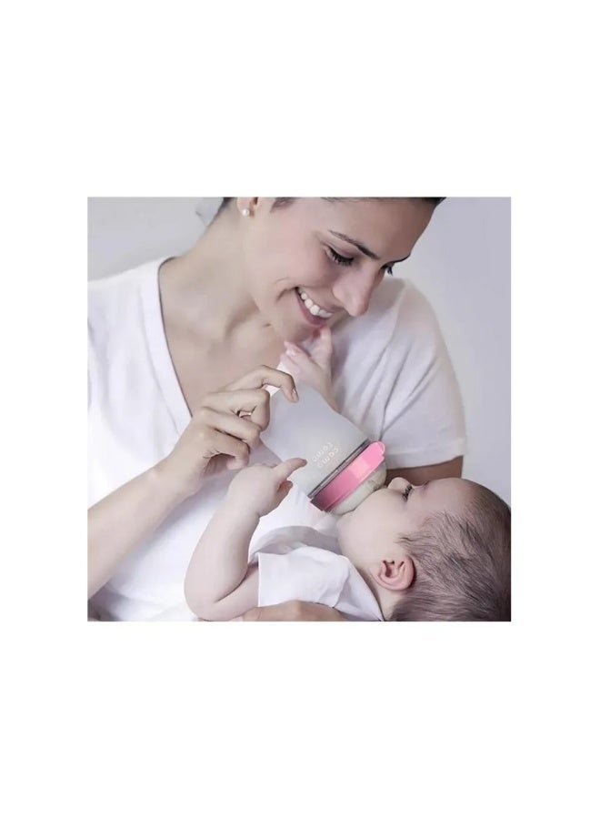 Comotomo Natural Feel Baby Feeding Bottle 150ml - Pink (Pack Of 2) - Image 5