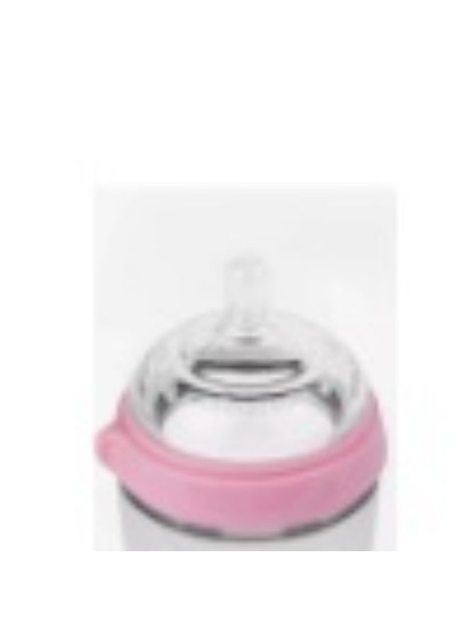 Comotomo Natural Feel Baby Feeding Bottle 150ml - Pink (Pack Of 2) - Image 2