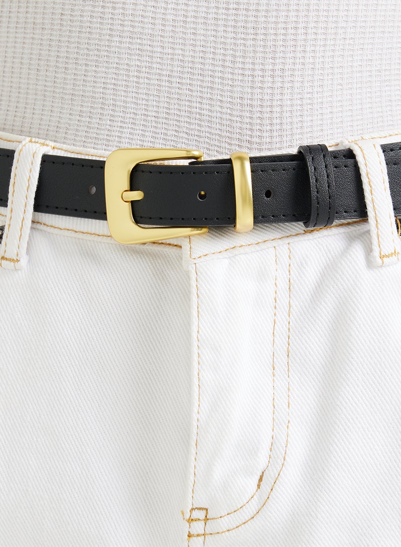 Ginger Classic Belt With Gold Buckle  - Image 4