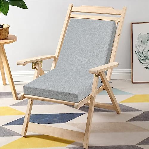 FUNHOME Patio Cushion Covers 22 x 20 x 4 Inch, No Insert! 2 Pack Water Repellent Outdoor Chair Seat Cushion Slip Covers with Zipper and Tie, Replacement Cover Only(Light Grey) - Image 2