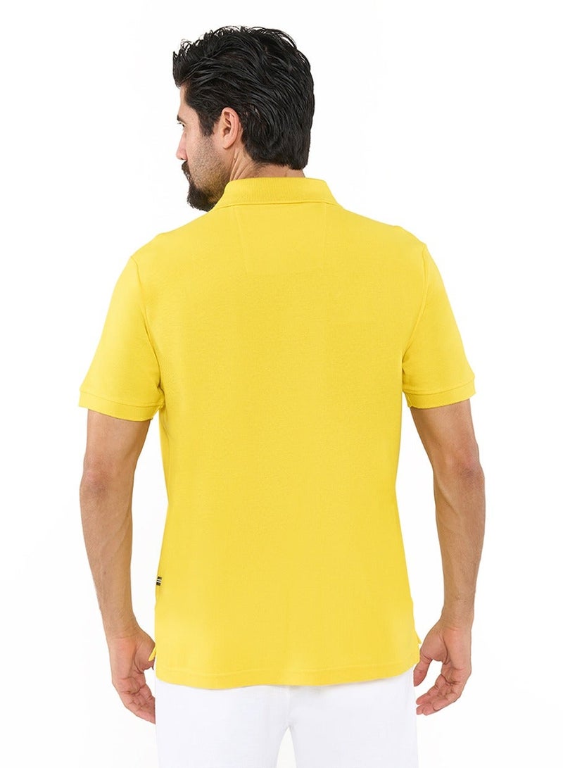 نوتيكا تيشيرت بولو قطن بريميوم بشعار أساسي بقصة عادية - Image 3
