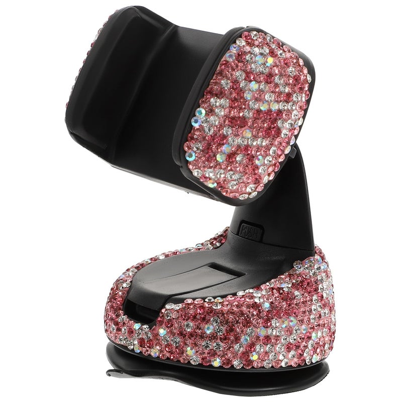 Crystal Bling Diamond Car Phone Holder Mount for Dashboard and Air Vent Use - Image 2