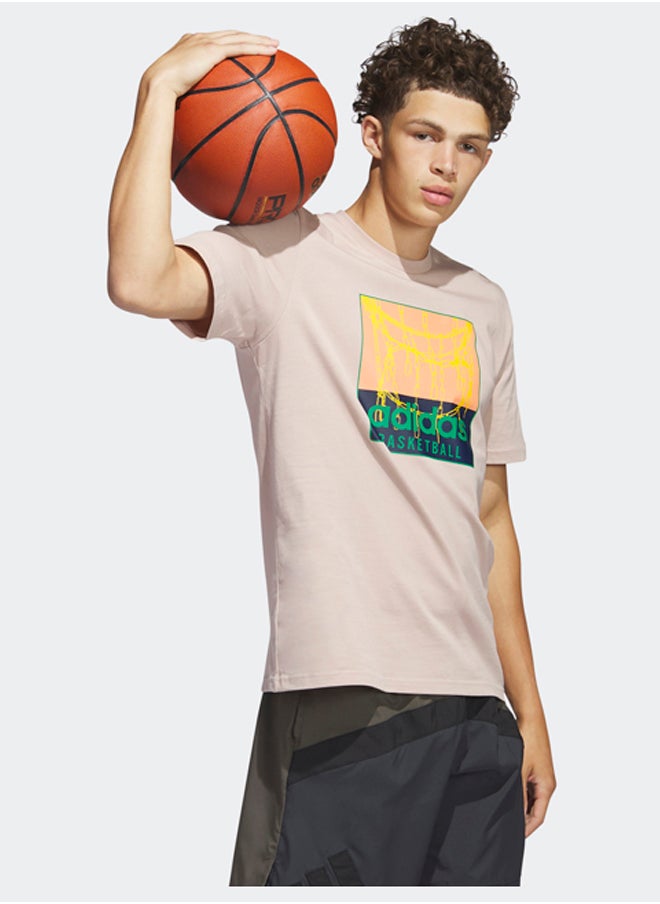 adidas Originals - Chain Net Basketball Graphic T-Shirt - Image 1