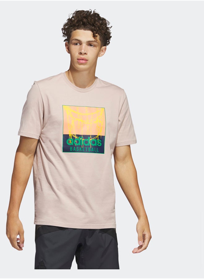 adidas Originals - Chain Net Basketball Graphic T-Shirt - Image 1