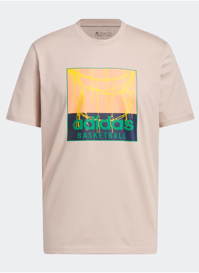 adidas Originals - Chain Net Basketball Graphic T-Shirt - Image 1