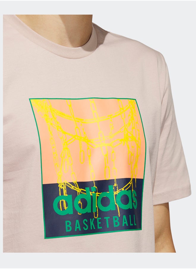 adidas Originals - Chain Net Basketball Graphic T-Shirt - Image 1