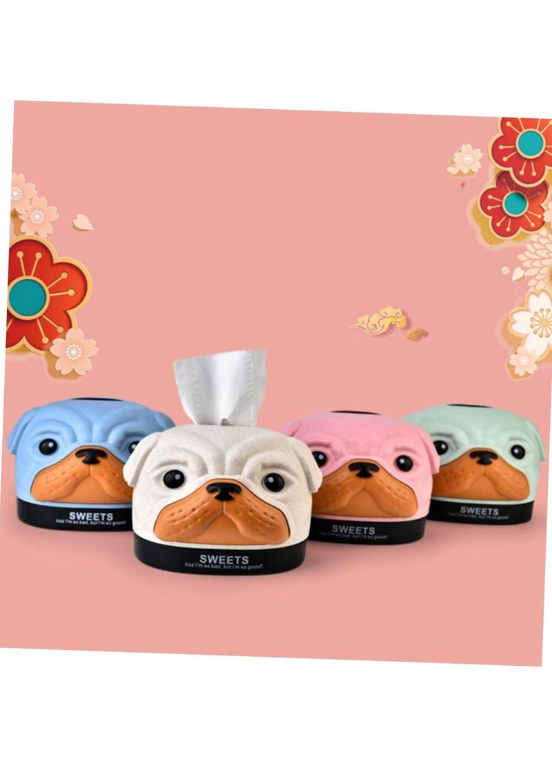 EHOME - 2pcs Tissue Holder Tissue Cover Paper Pot Paper Towel Holder Tissue Box Puppy Bobby Dog - Image 1