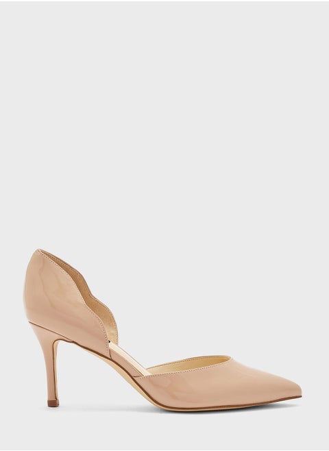 Pointed Toe Low Heel Pumps
