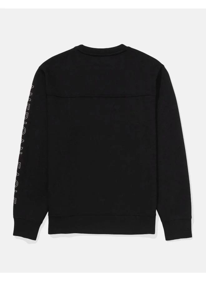 امريكان ايجل AE 24/7 Good Vibes Crew Neck Sweatshirt