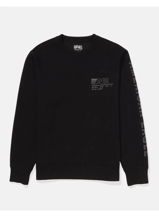American Eagle AE 24/7 Good Vibes Crew Neck Sweatshirt