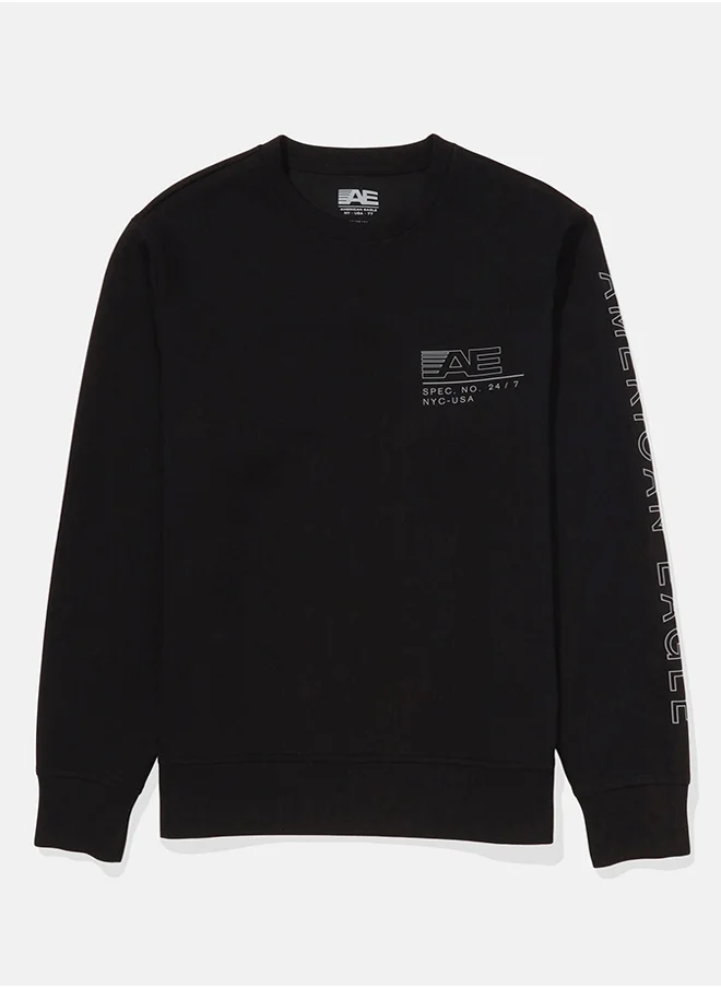 American Eagle AE 24/7 Good Vibes Crew Neck Sweatshirt