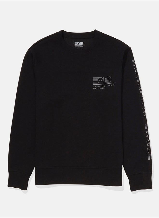 American Eagle - AE 24/7 Good Vibes Crew Neck Sweatshirt - Image 1