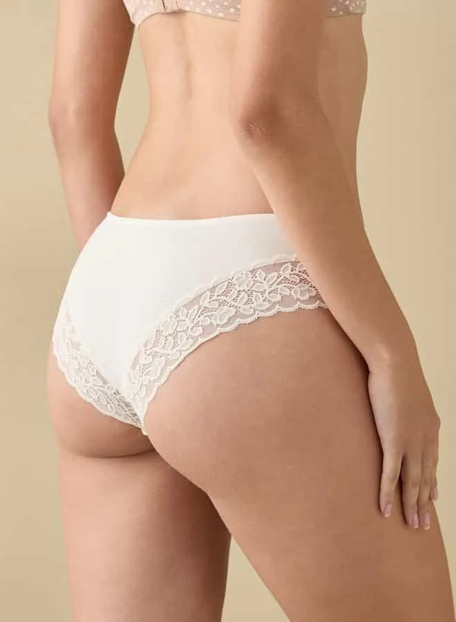 Splash FAV Lace Detail Briefs with Elasticated Waistband