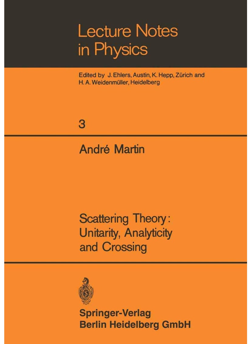 Springer Scattering Theory: Unitarity, Analyticity and Crossing 