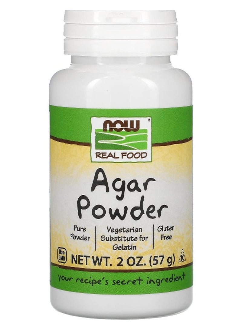 NOW Foods, Real Food, Agar Powder, 2 oz (57 g) - Image 1