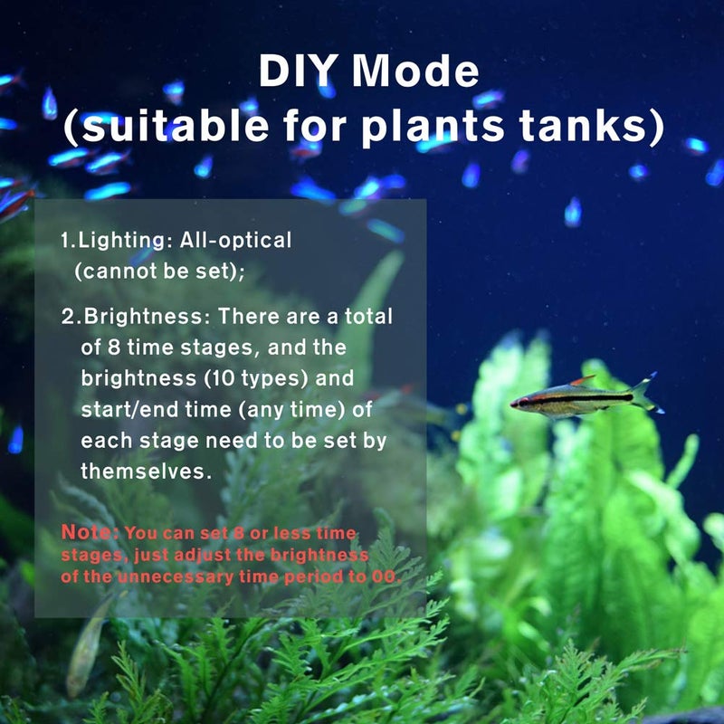 hygger Aquarium Programmable LED Light, for 30~36in Long Full Spectrum Plant Fish Tank Light with LCD Setting Display, 7 Colors, Sunrise Sunset Moon and DIY Mode, for Novices Advanced Players - Image 3