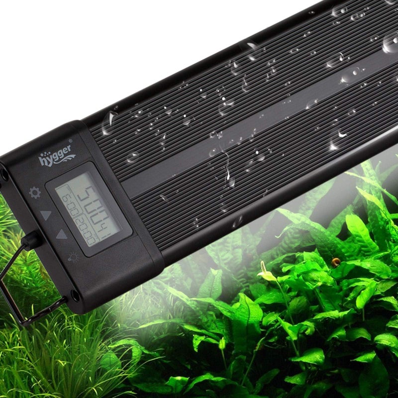 hygger Aquarium Programmable LED Light, for 30~36in Long Full Spectrum Plant Fish Tank Light with LCD Setting Display, 7 Colors, Sunrise Sunset Moon and DIY Mode, for Novices Advanced Players - Image 1