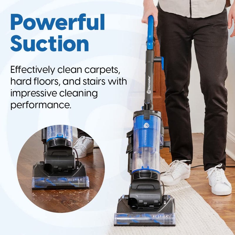Vacmaster UC0501 Bagless Upright Vacuum Cleaner with Large Dust Cup Capacity, Efficient Cyclone Filtration System & 17ft Cord for Carpet, Hard Floor and Pet Hair - Image 2