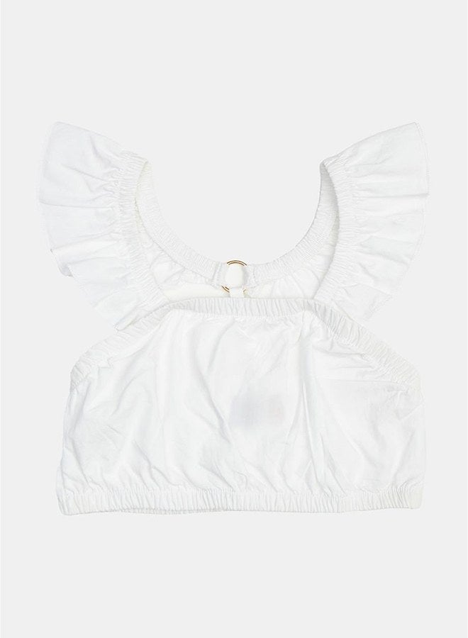 Tyess Girl White Blouse - Image 4