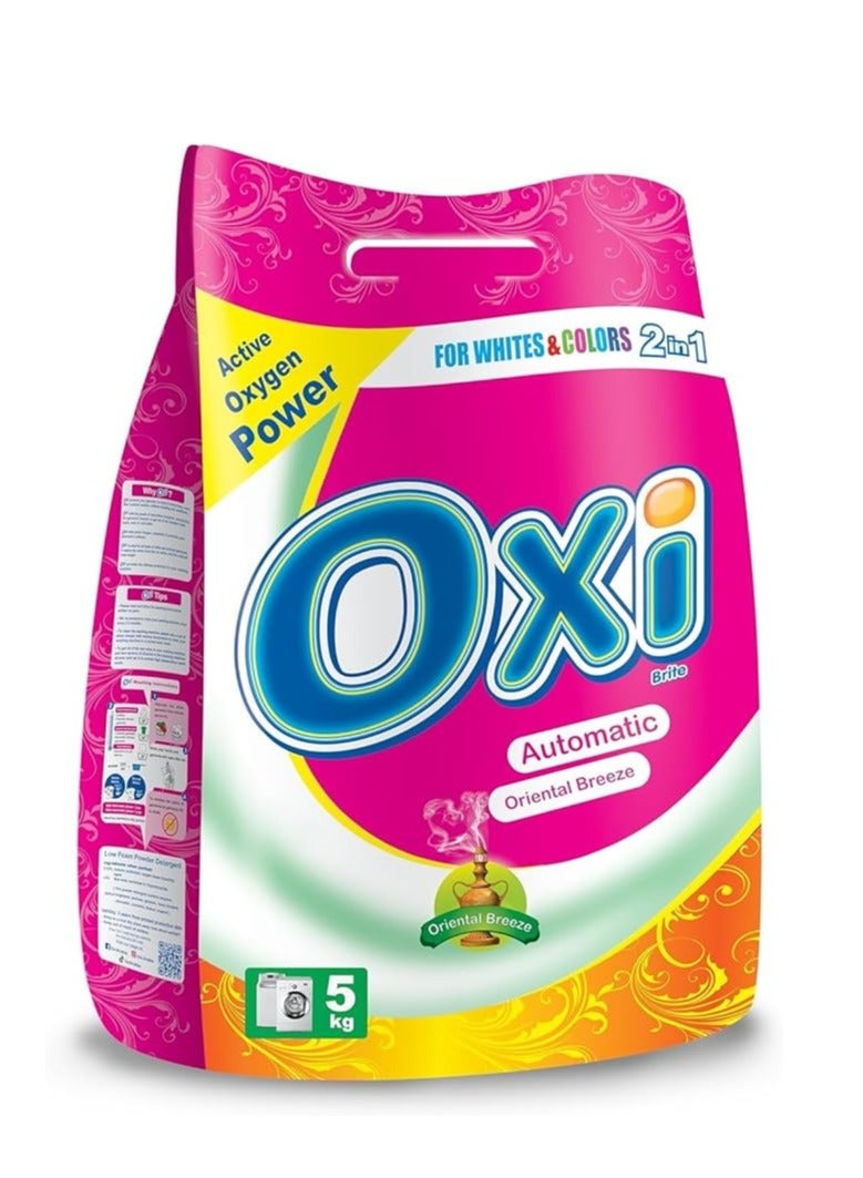أوكسي اوكسي مسحوق غسيل برائحة نسيم الشرق للغسالة الاوتوماتيك 5كجم
