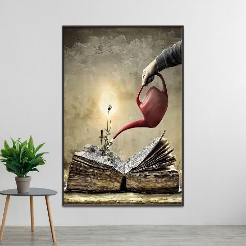 Marktna Modern design canvas painting with a hollow frame, size (50×70), one piece - Image 1