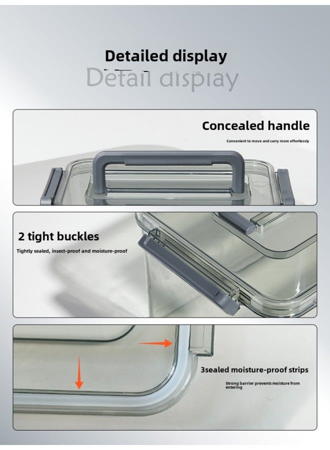 Camera Moisture-proof Box SLR Lens Drying Box Photographic Equipment Electronic Components Tea Collector Sealed Box-Color:Hd-80c Moisture Absorption Card + No. 2 Thickened Moisture-proof Box (moisture Delivery Thermometer/sealing Strip) ⚑ ⚑  - Image 3