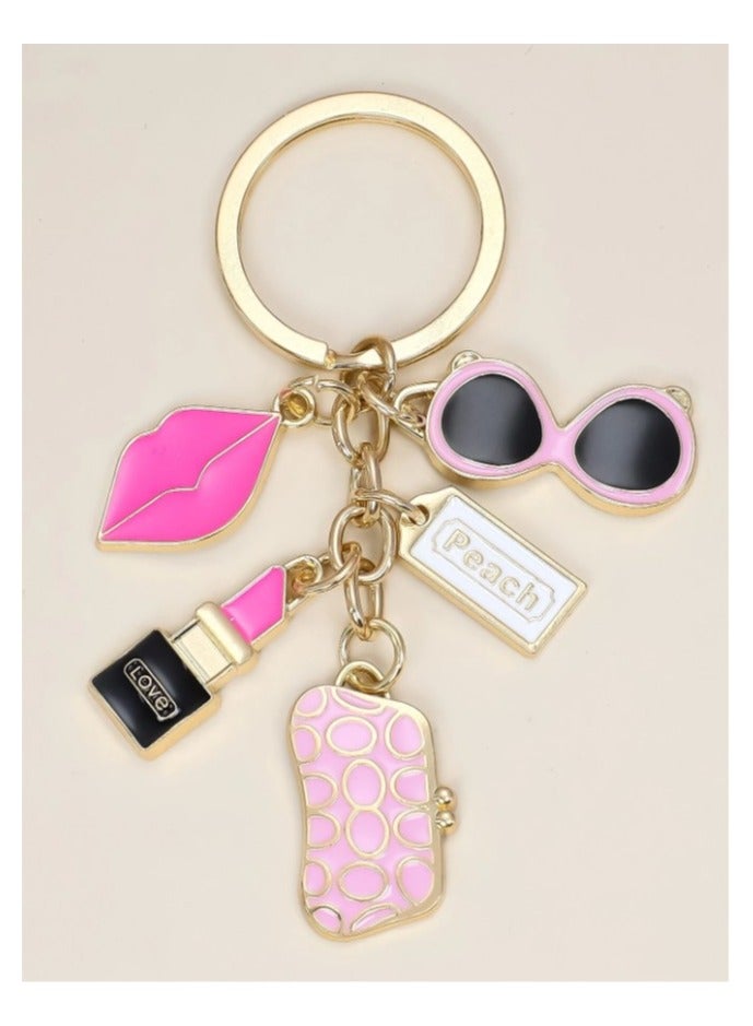 Elegant lady design car key chain - Image 1