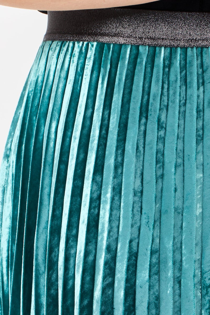 PINKO Women Plain Midi Skirt, Blue - Image 3