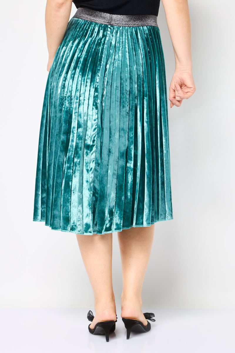 PINKO Women Plain Midi Skirt, Blue - Image 4