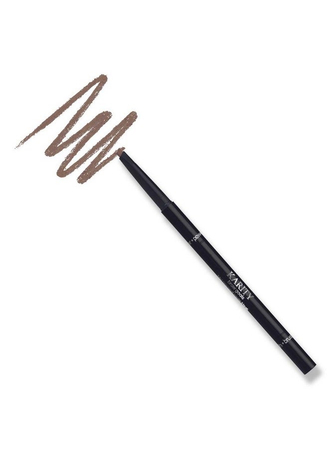 Influencer Approved 3 In 1 Retractable Makeup Eyebrow Pencil, Sweatproof, Ultra-Precise, Vegan, Fills In Gaps And Sparse Areas, Angled Pencil Tip And Tapered Powder Applicator. (Totally Taupe)