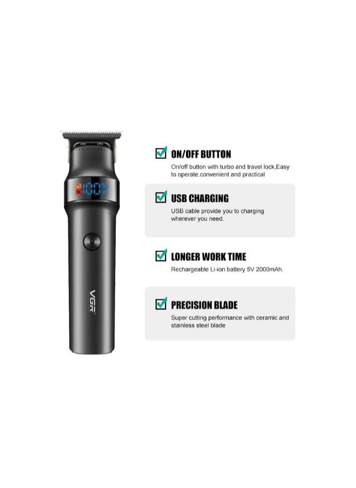 Generic - V-987 Professional Electric Shaver - Cordless and Rechargeable. Ergonomic cordless design provides ease of use without the constraints of wires. - Image 1