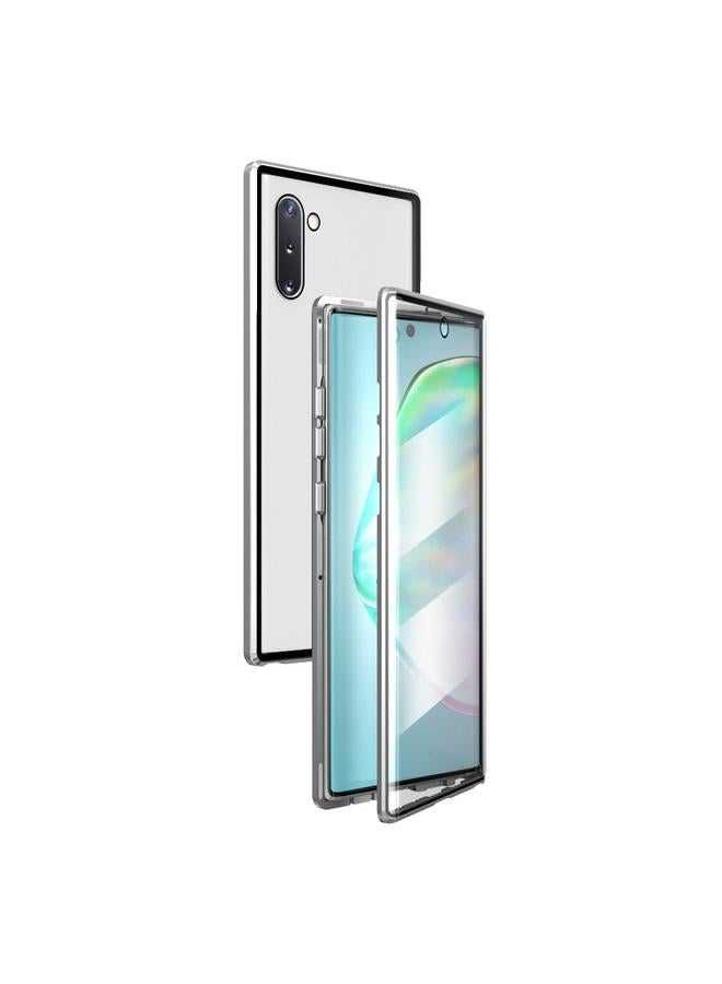 اس-توب جراب لهاتف Samsung Galaxy Note10 بإطار معدني مغناطيسي وغطاء زجاجي مقوى مزدوج الجوانب - Image 1
