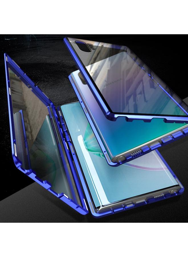 اس-توب جراب لهاتف Samsung Galaxy Note10 بإطار معدني مغناطيسي وغطاء زجاجي مقوى مزدوج الجوانب - Image 4